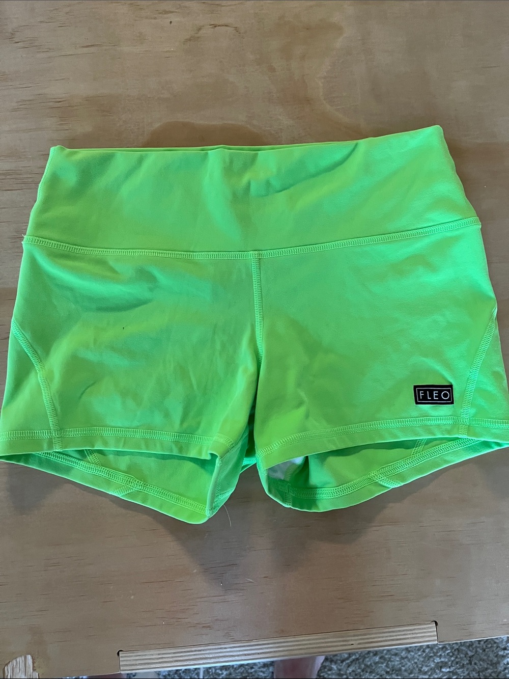 Fleo Apex Contour 3.25” Inseam Shorts Neon Green
